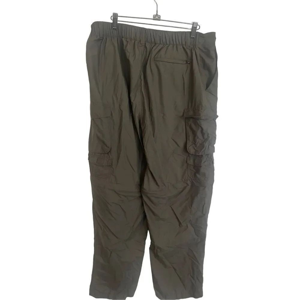 Rugged Exposure Mens Army Green Convertible Waterproof Cargo Pants Shorts XL